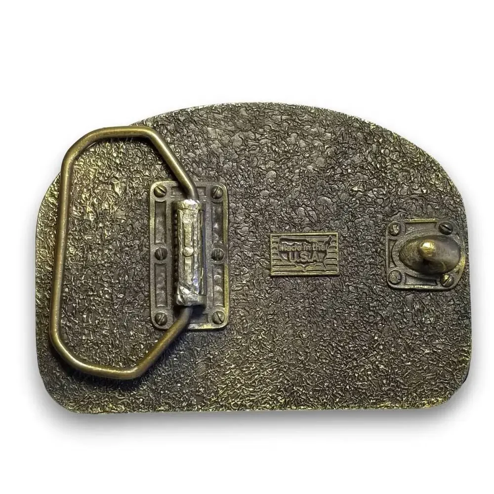 Belt Buckle Solid Brass 1996 Sponsor NRA Whittington Center Shooting And Hunting